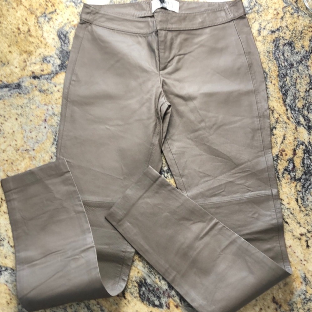 BB Dakota 100% genuine leather skinny ankle pants Size 4